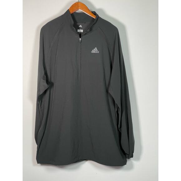 Adidas Quarter Zip Black Long Sleeve Shirt Reflective  Men's Size Large - Picture 13 of 13